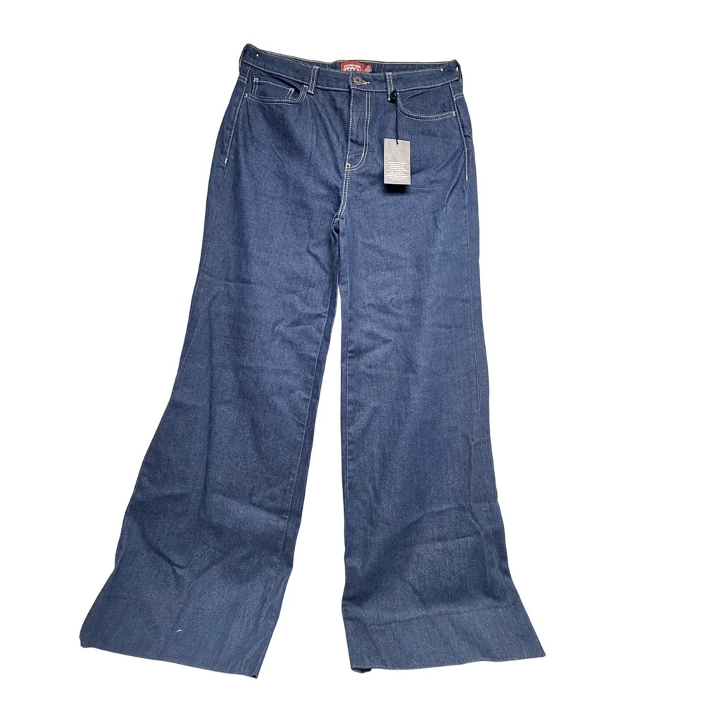 Johnny Was x Sasson Wide Leg Jeans Dark Wash High Rise Denim Size 31 NWT